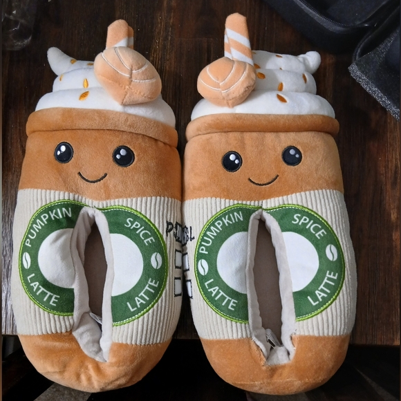 Shoes - Pumpkin Spice Latte Slippers
